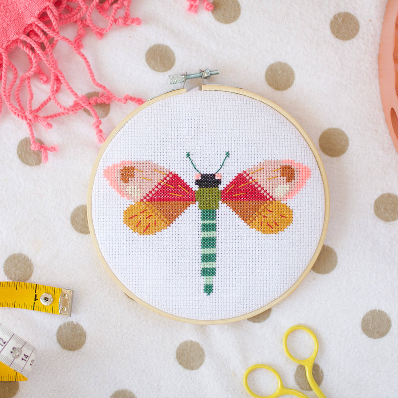 dragonfly cross stitch kit