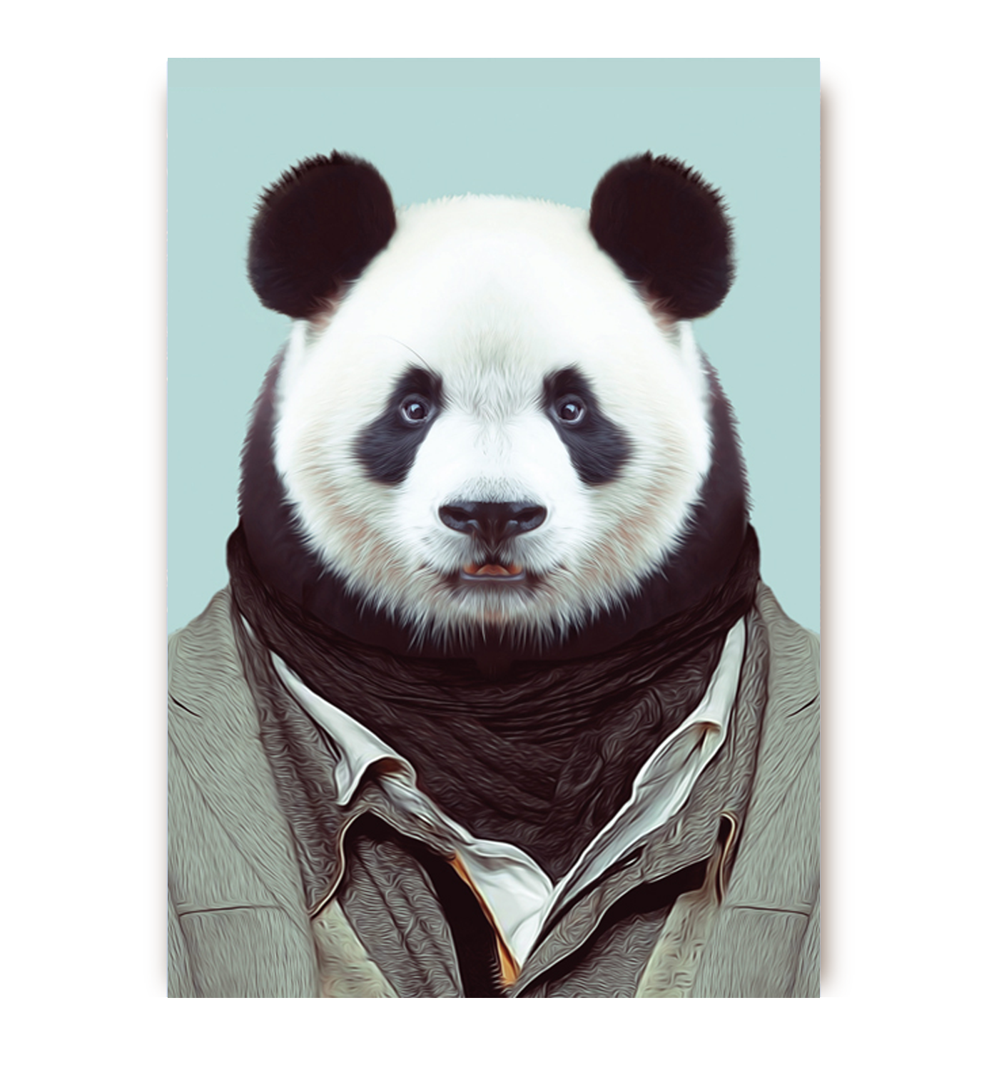 panda postcard