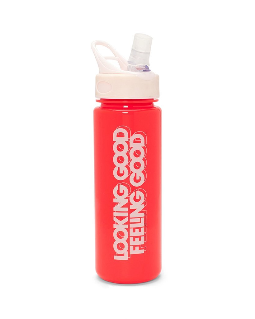 'looking good' water bottle