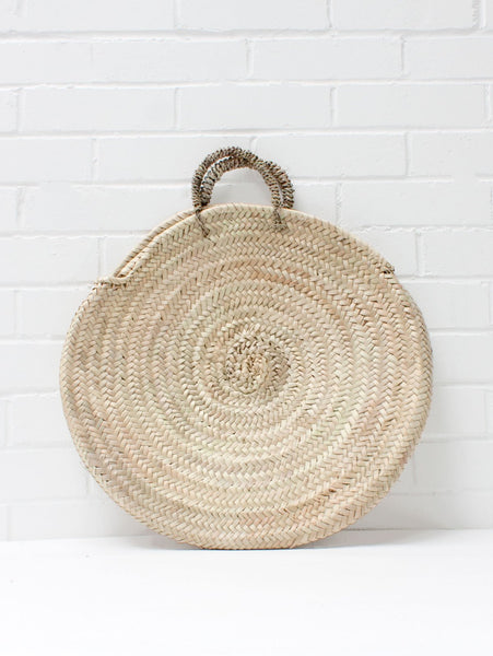 Round shop basket bag