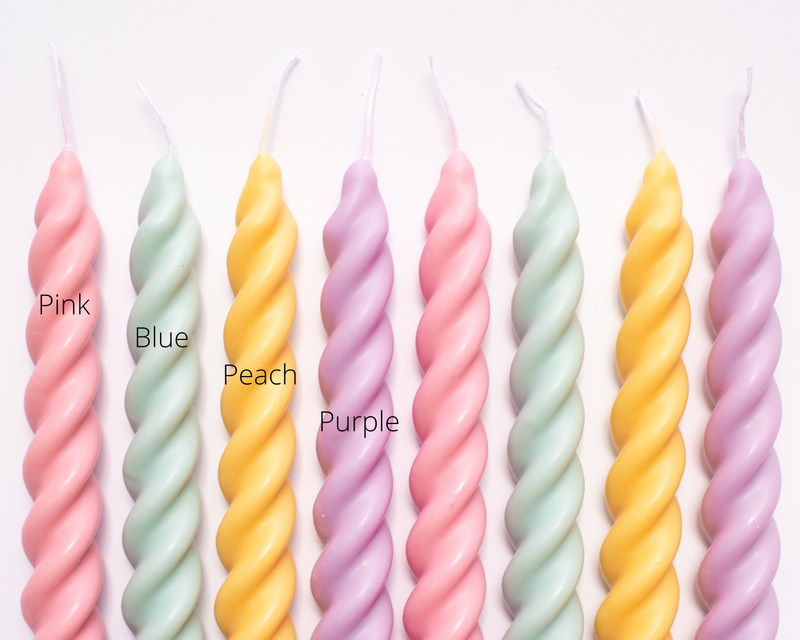 taper twirl candle (various)