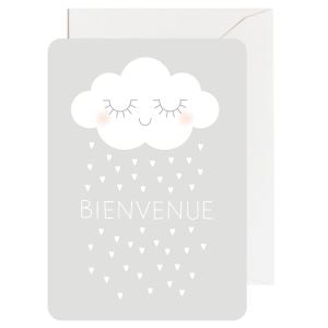 'bienvenue' card Violet and Percy