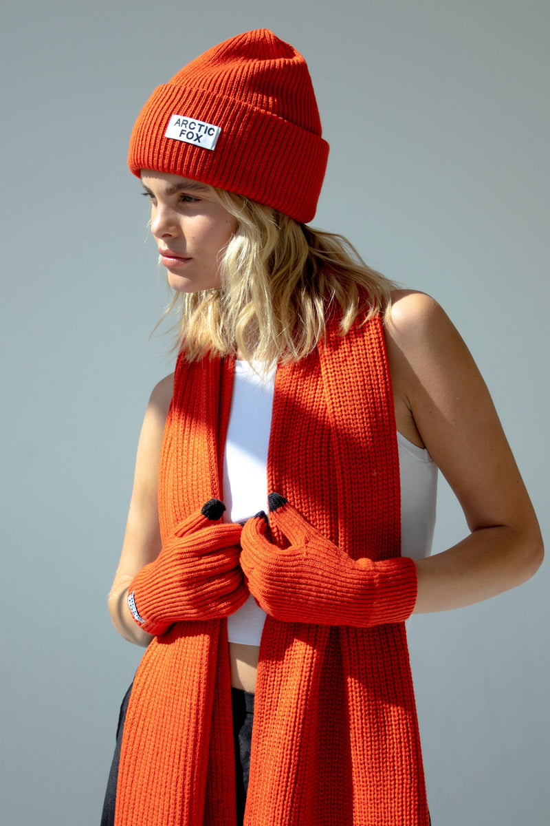 coral beanie