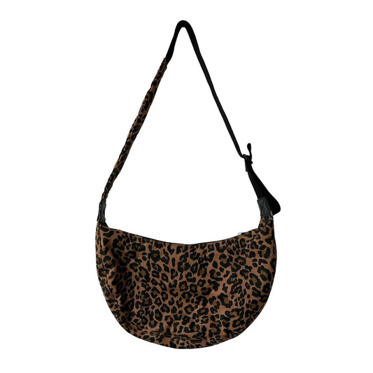 small brixton leopard print cross-body bag