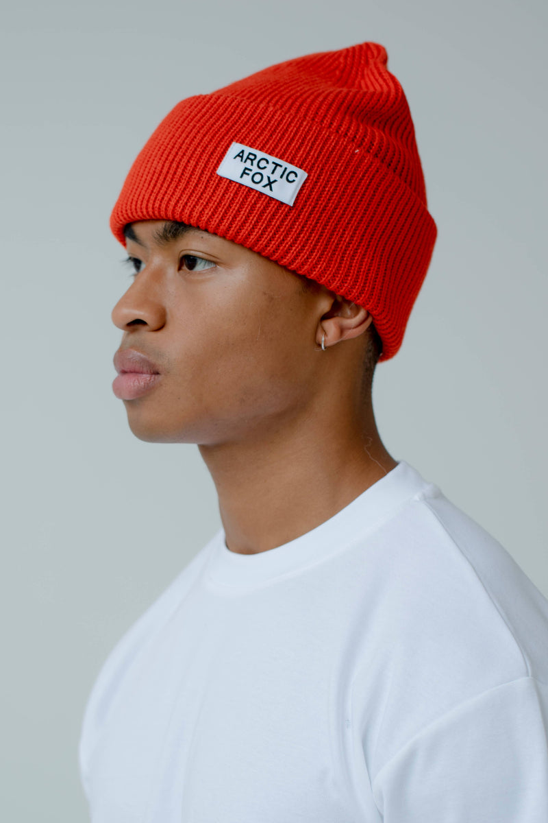 coral beanie