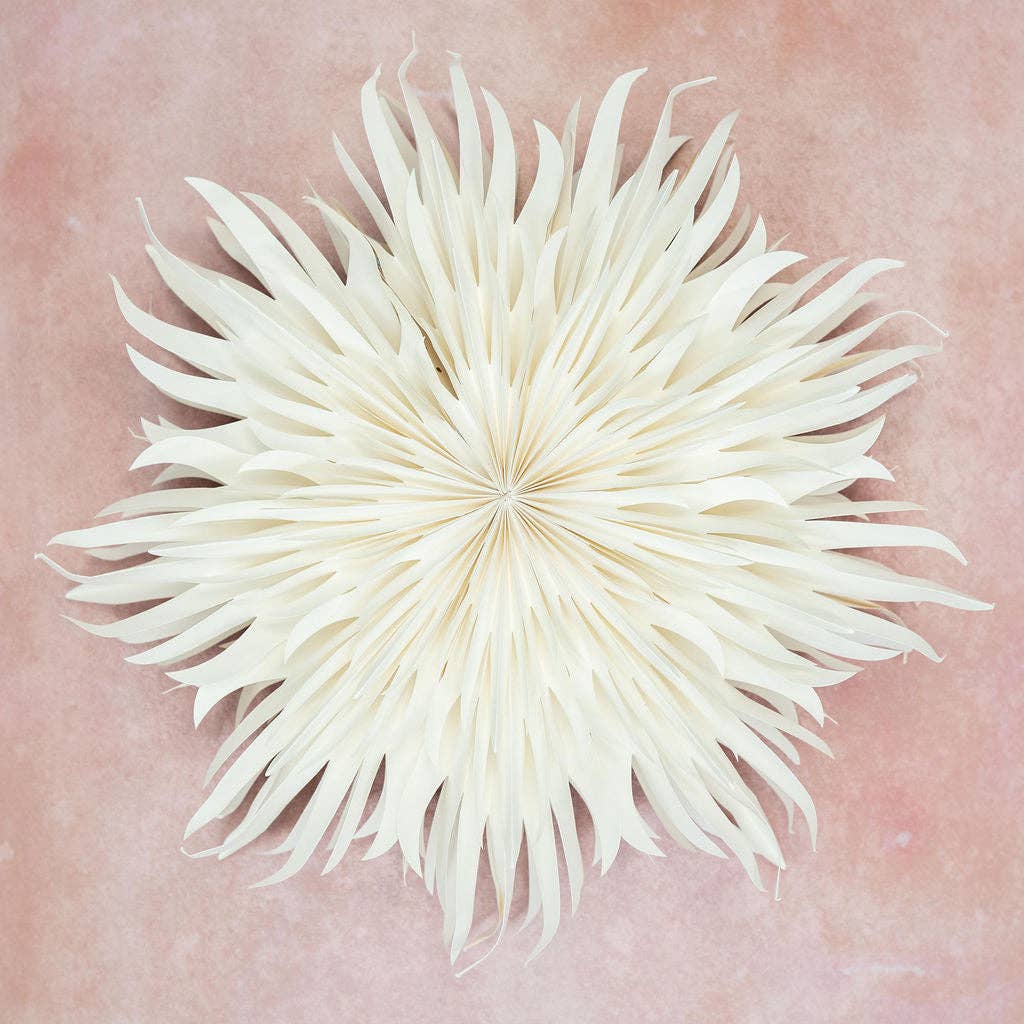 peony paper snowflake decoration