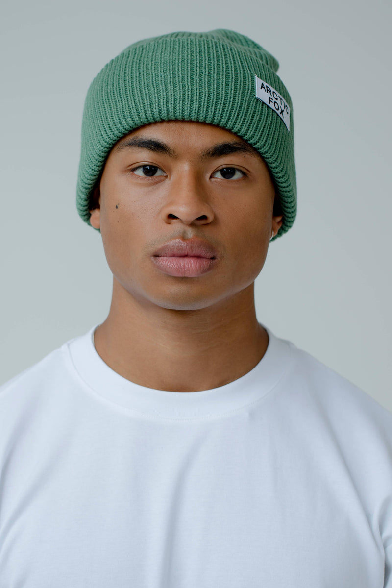 green beanie