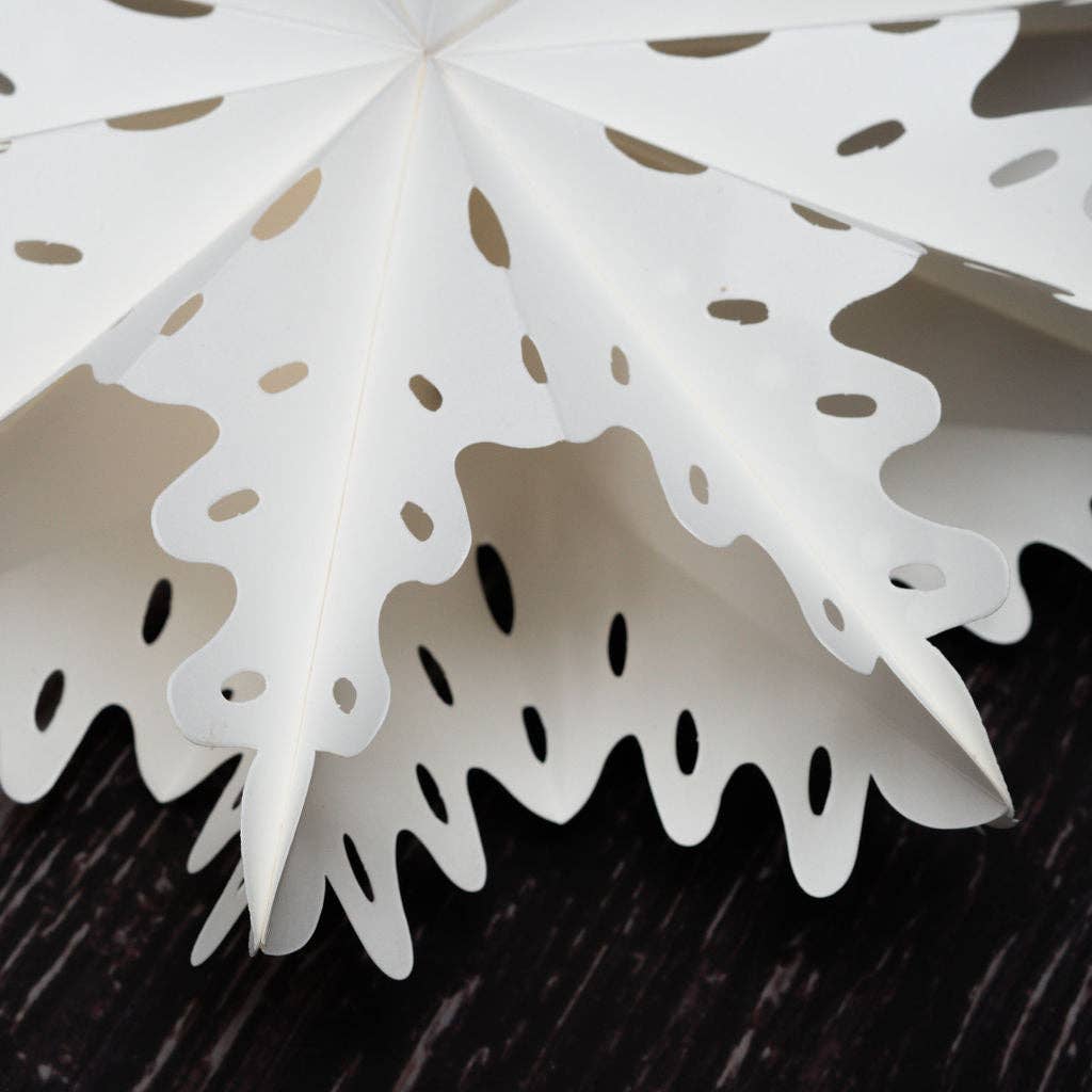 large bellflower paper snowflake decoration