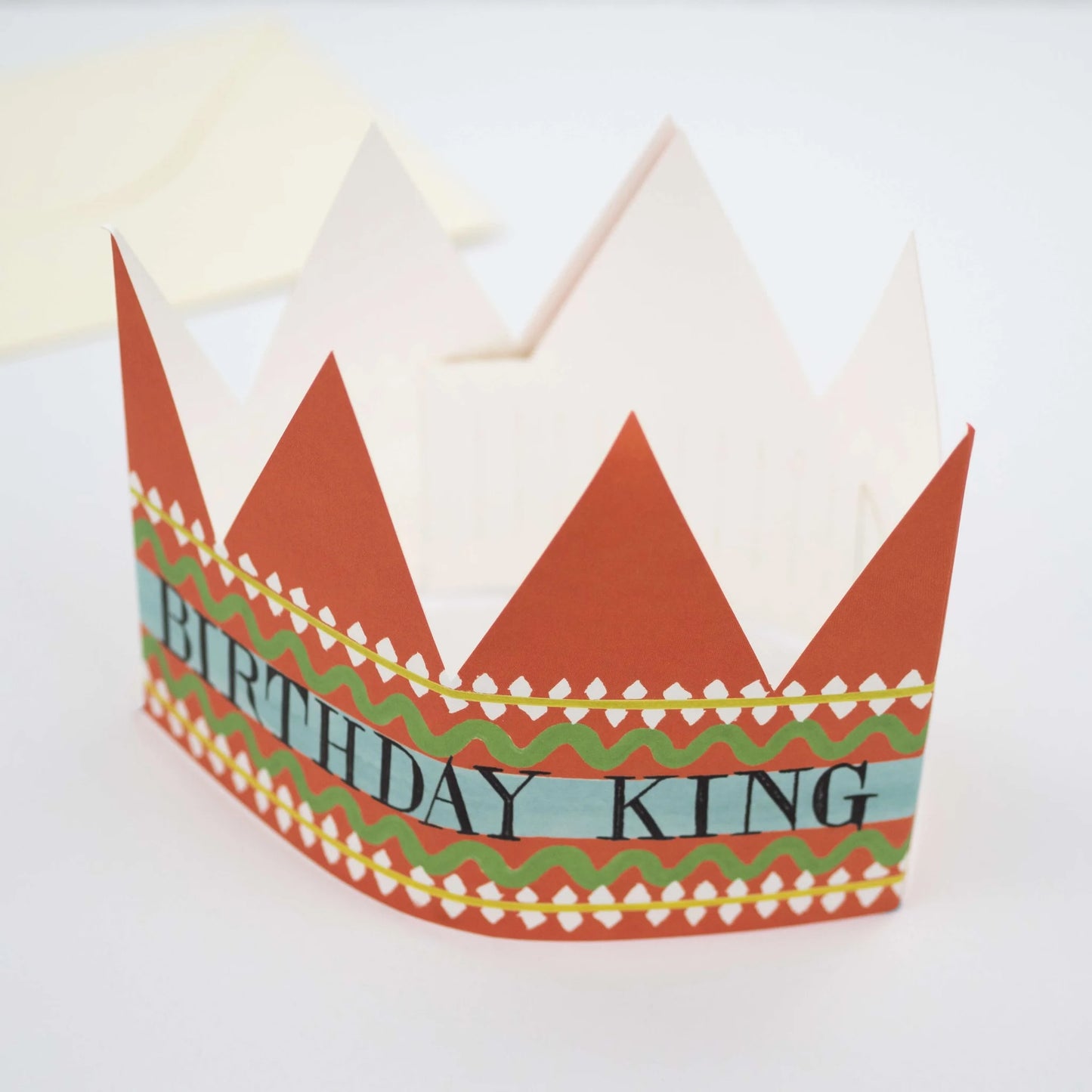 birthday king party hat card