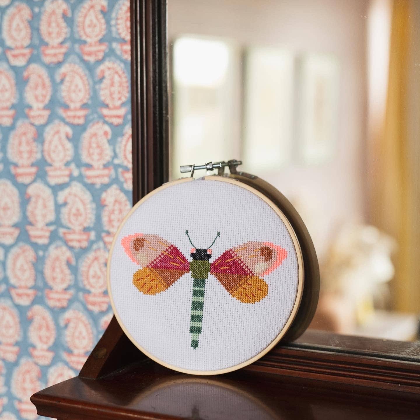 dragonfly cross stitch kit