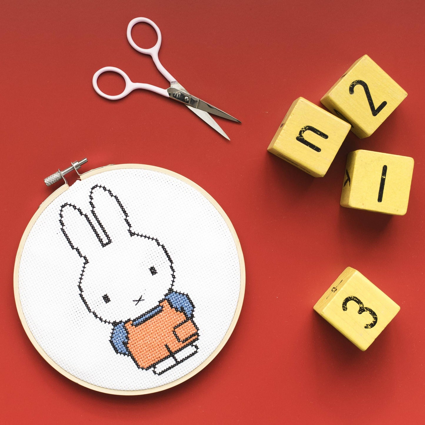 miffy dungaree cross stitch kit