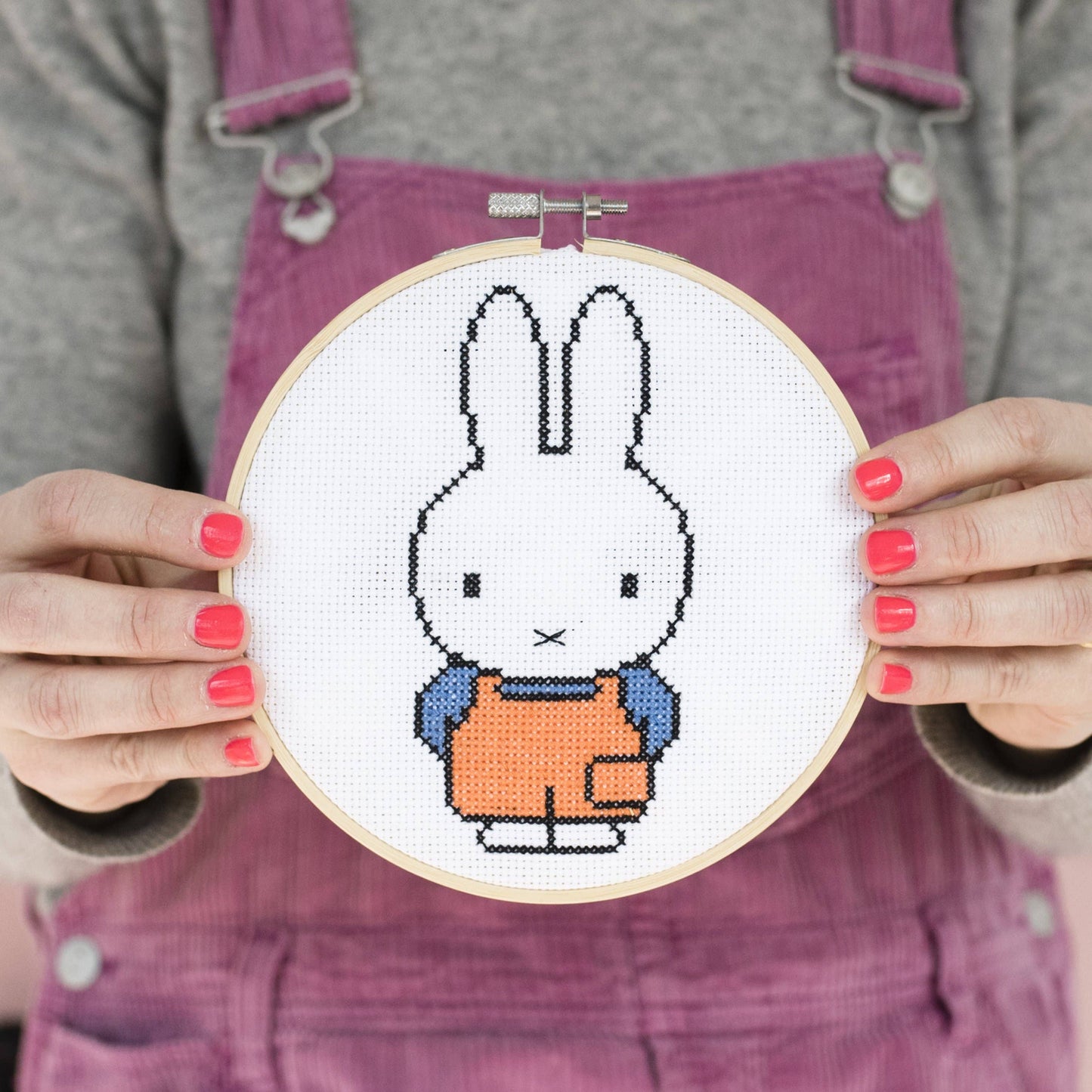 miffy dungaree cross stitch kit