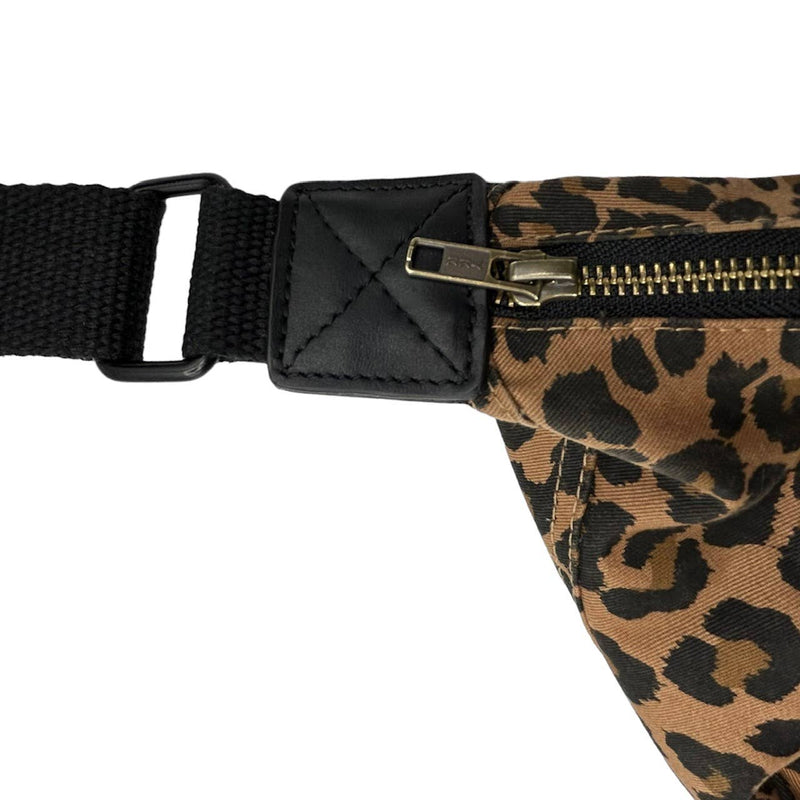 small brixton leopard print cross-body bag