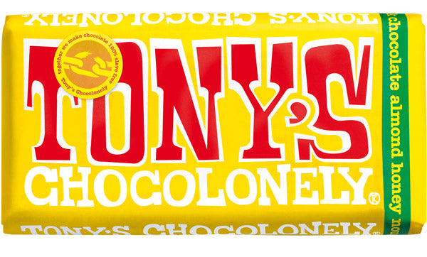 tony's chocolonely milk almond honey nougat