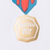 birthday boy badge card