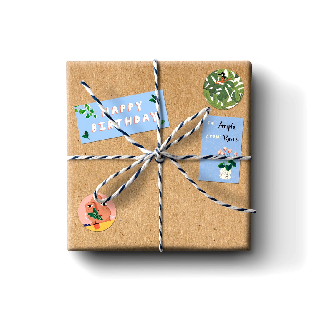 plant stickers + labels