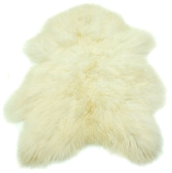 natural white icelandic sheepskin (110 cms)