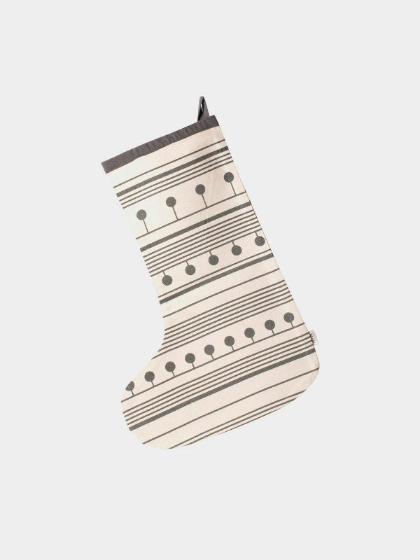 winterland christmas stocking (grey)