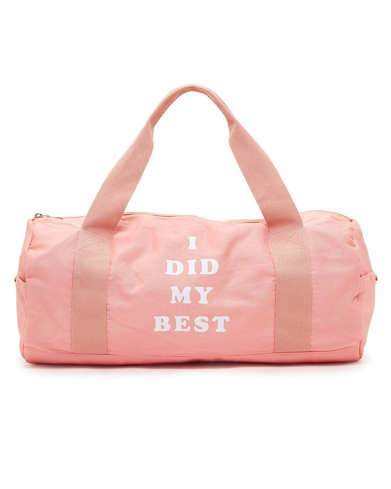 'i did my best' gym bag