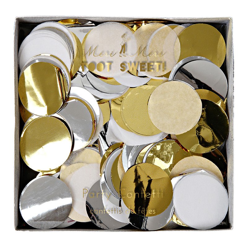 metallic party confetti