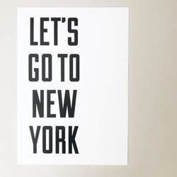 'new york' a4 print
