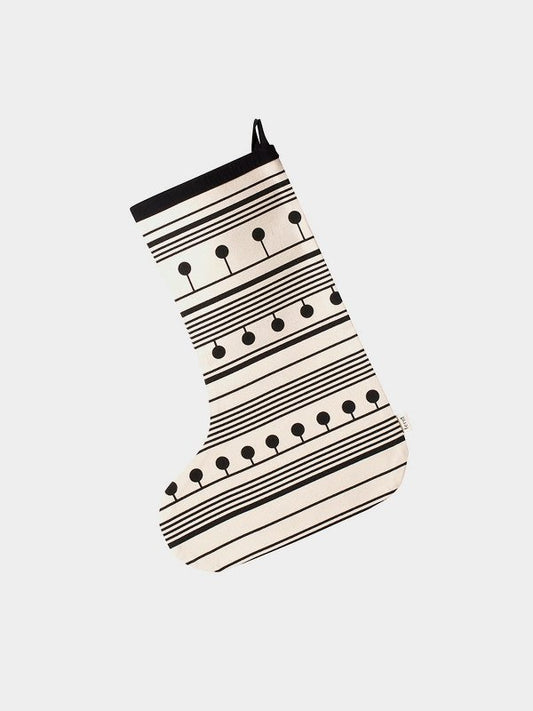 winterland christmas stocking (black)