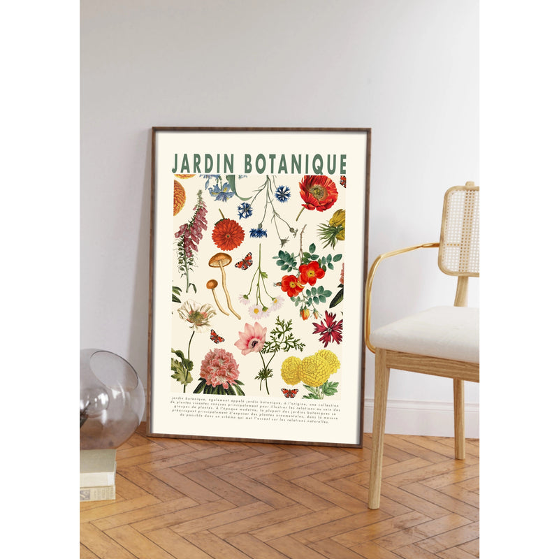 the garden, french flower print