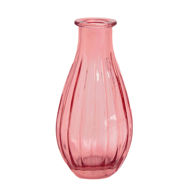 glass bud vase (pink)