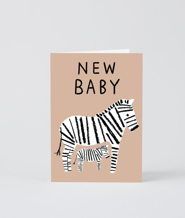 new baby zebras card