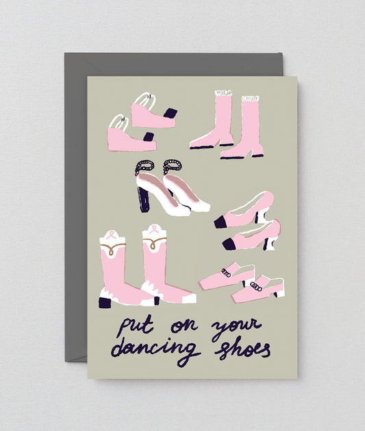 dancing shoes card