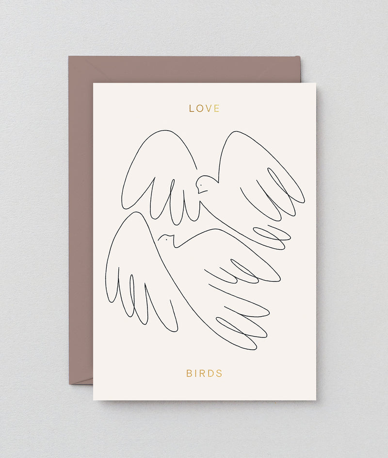 love birds card