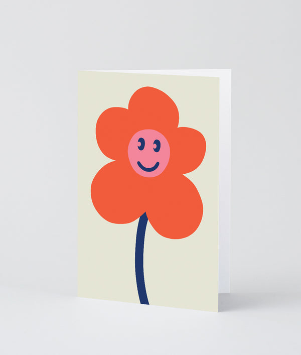 happy flower card