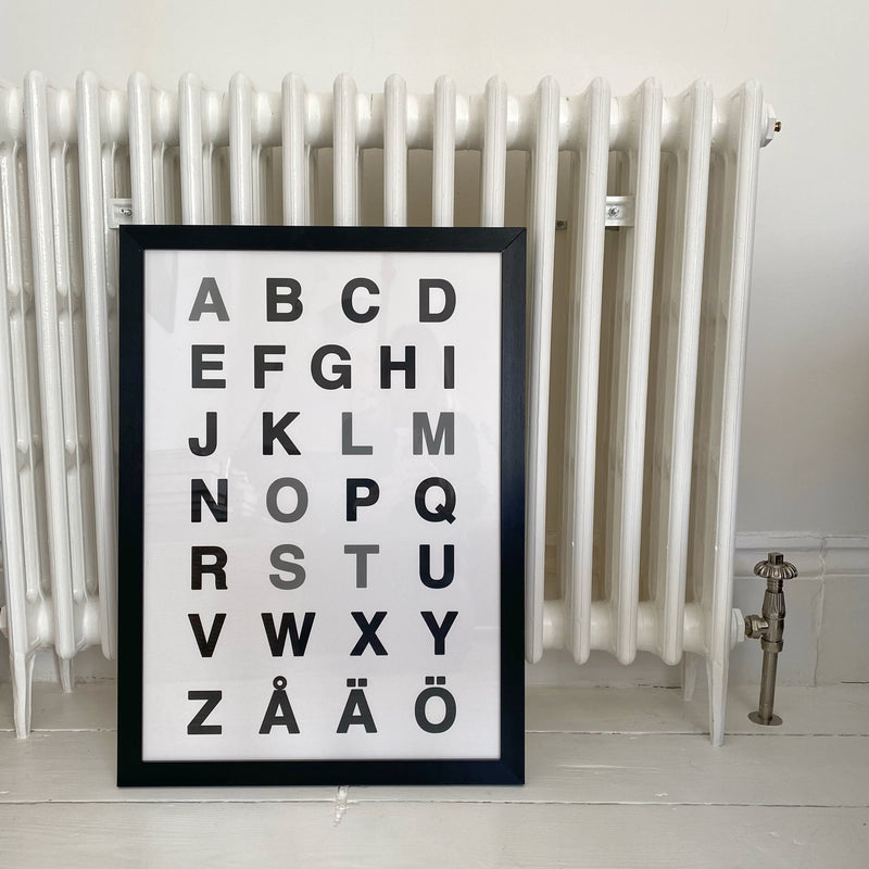 almost alphabet poster