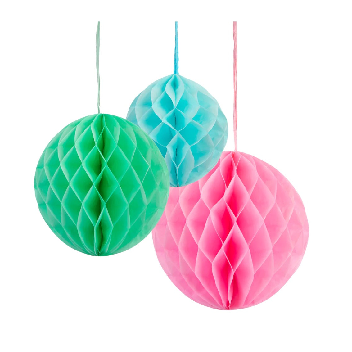 pastel honeycomb balls