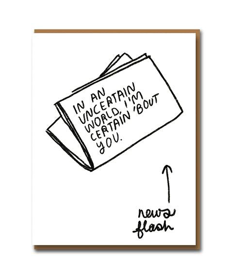 uncertain world card