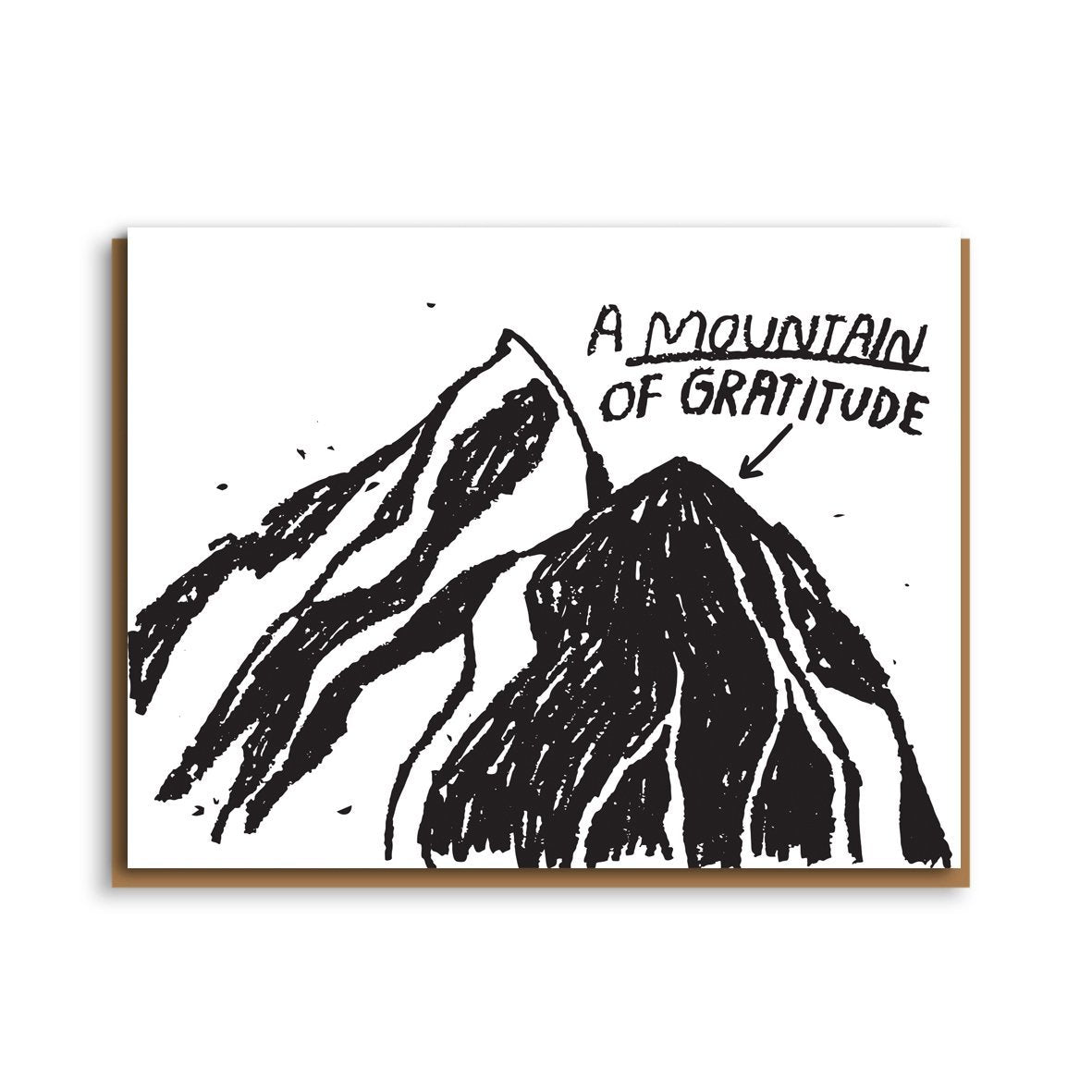 mountain of gratitude card