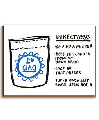 no 1 dad card