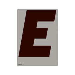 'E' poster by playtype