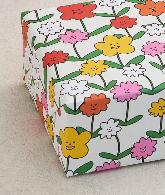 happy flowers wrap