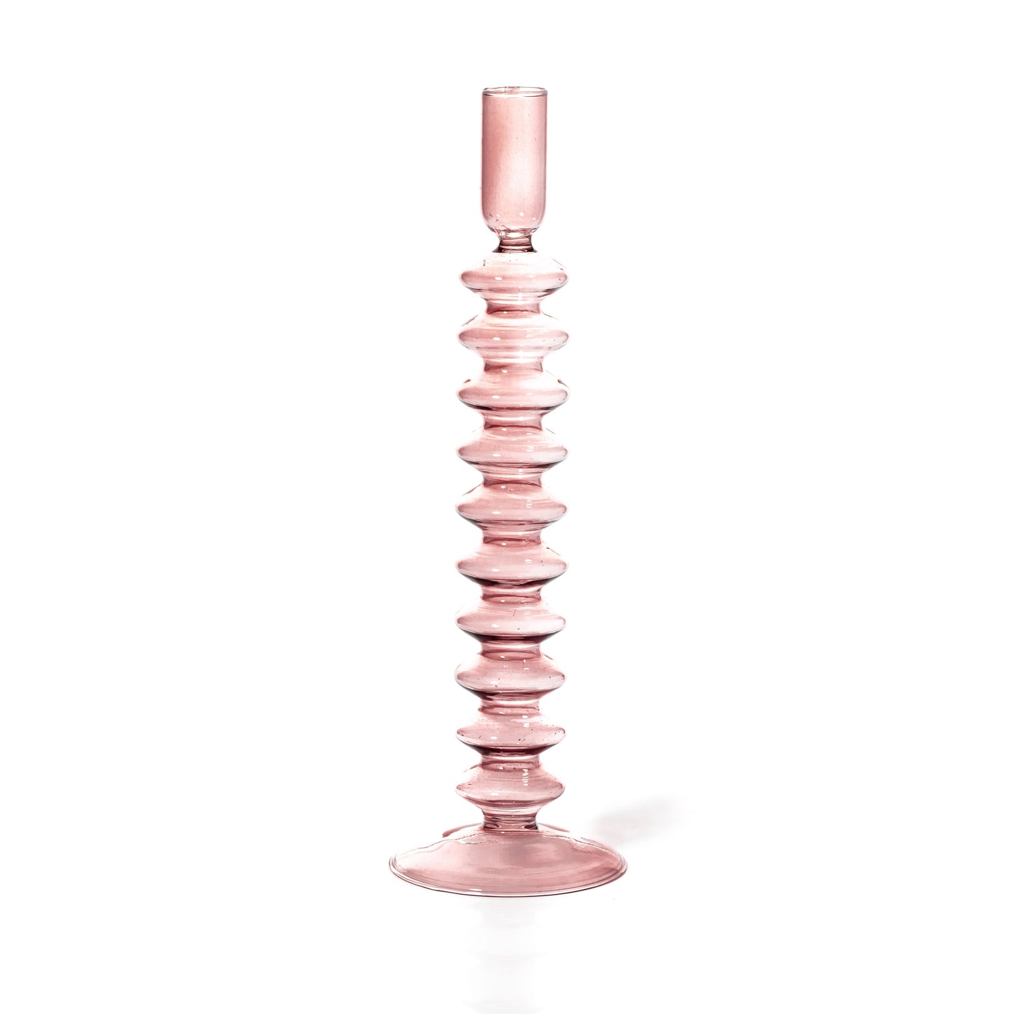 glass taper holder (rose)