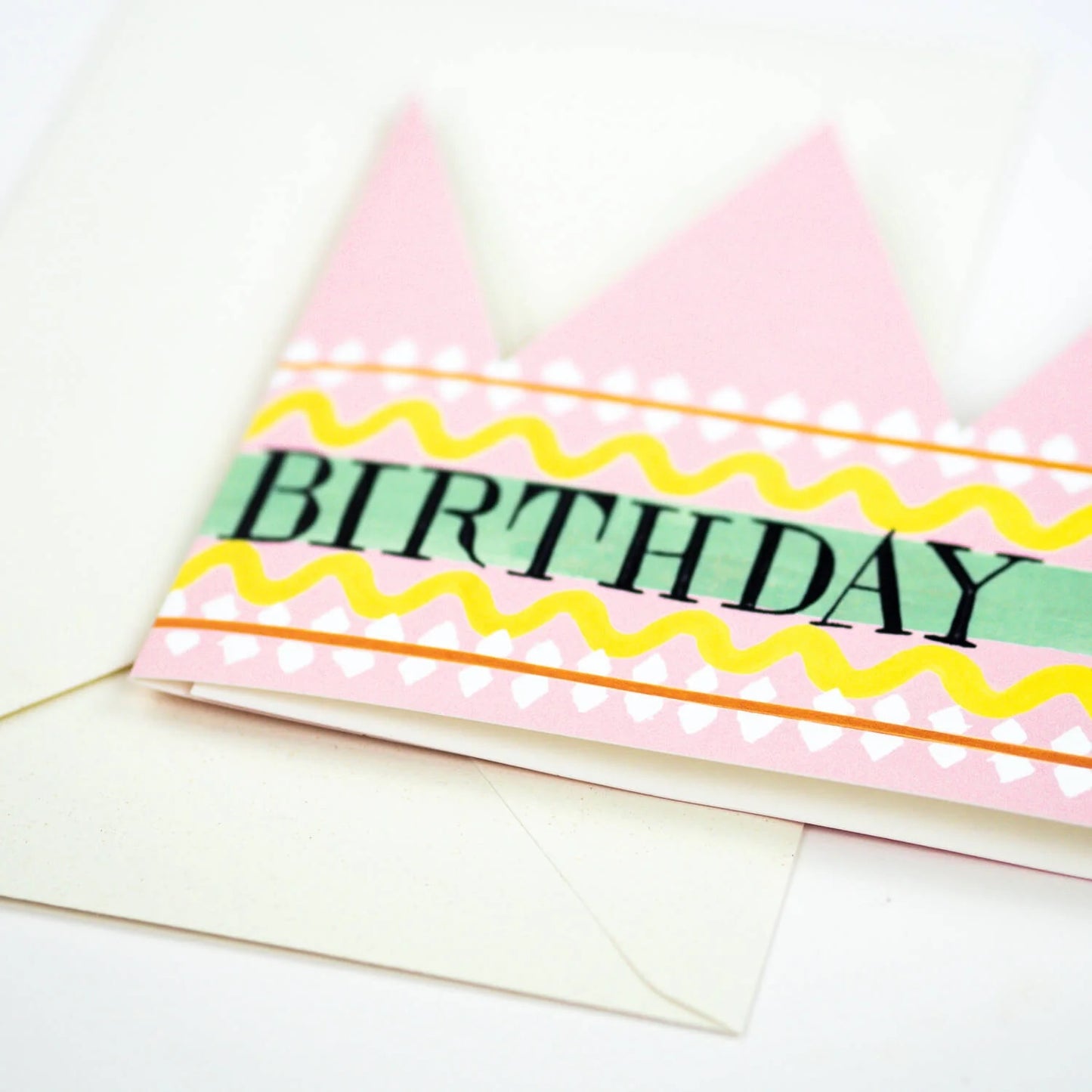 birthday queen party hat card