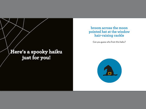 'boo! haiku' book for children