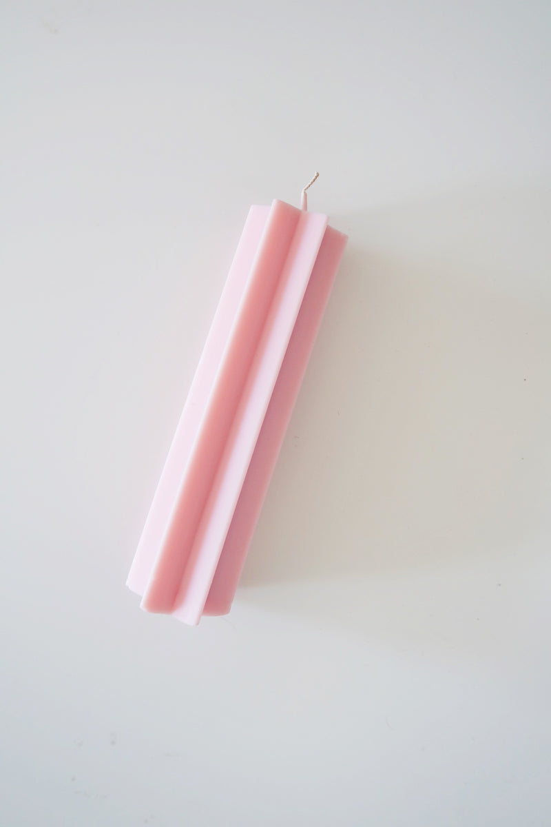pink star candle