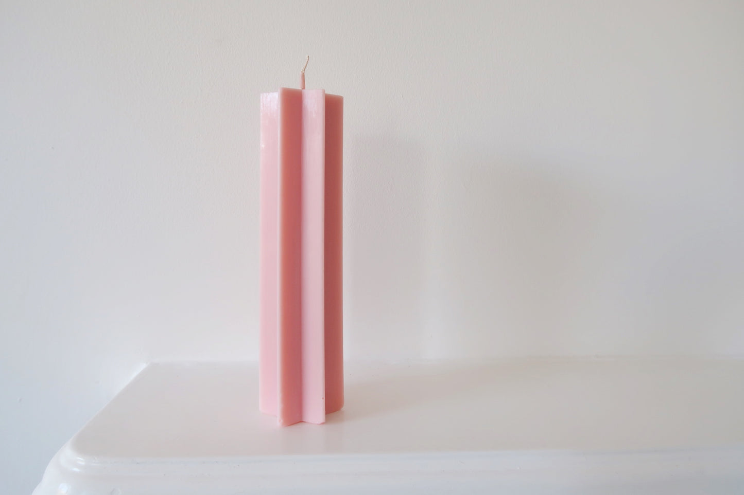 pink star candle