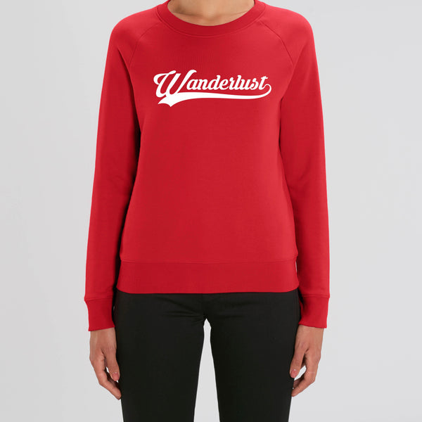 wanderlust sweatshirt (red)