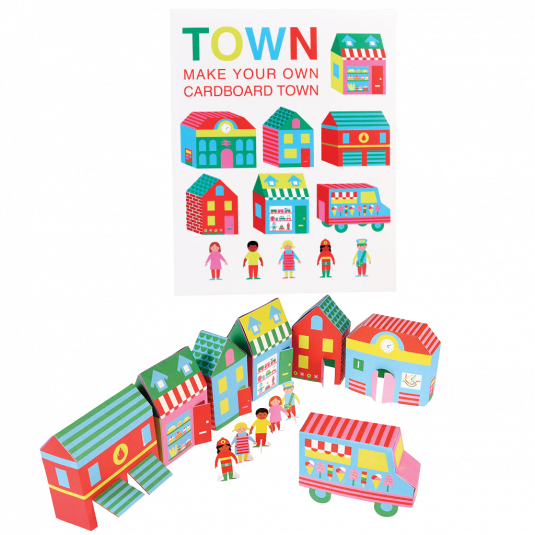 make your own cardboard town