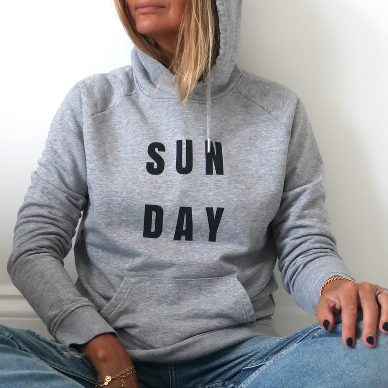 sun day hoodie (grey)